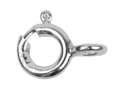 Anello A Molla 8 Mm, Anello Saldato, Argento 925, Sacchetto Da 10