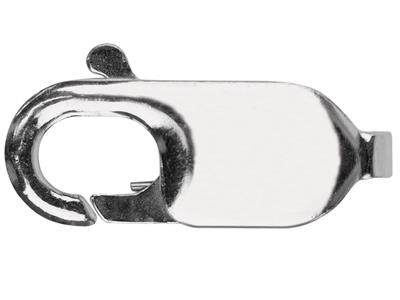 Moschettone Piatto Senza Anello 13 Mm, Argento 925. Rif. 17062 - Immagine Standard - 1