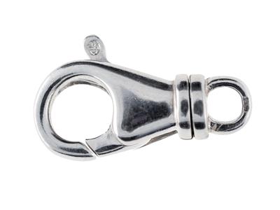 Chiusura A Manetta Con Anello Girevole Di 14 Mm, Argento 925. Ref. 27012 - Immagine Standard - 1