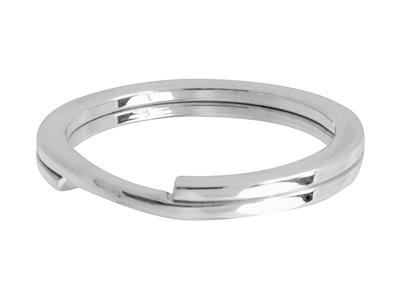 Portachiavi Ad Anello Spezzato 30 Mm, Argento 925 Ref. 27052