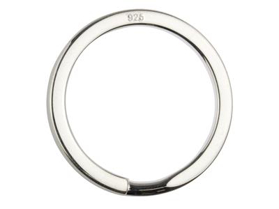 Portachiavi Ad Anello Spezzato 30 Mm, Argento 925 Ref. 27052 - Immagine Standard - 2