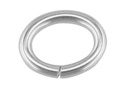 Catena Forzatina A Maglie Piatte Ovale 5 Mm, Argento 925, Confezione Da 20