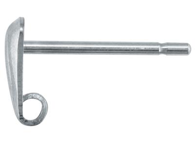 Stelo Del Ciondolo Con Anello, Argento 925, Sacchetto Da 5 Paia 100 Argento Riciclato