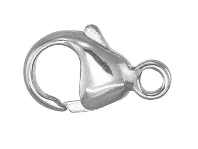 Moschettone Con Anello Da 11,40 Mm,platino 950