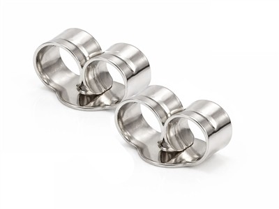 Chiusure Per Orecchini A Perno, 112, Platino - Immagine Standard - 5