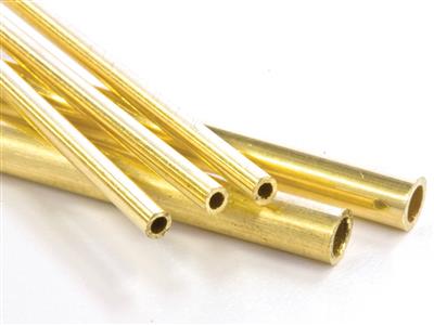 Tubo Hb, Rif. 2, Diametro Esterno 4,5 Mm, Diametro Interno 3,5 Mm, Spessore Della Parete 0,5 Mm, Oro Giallo Da 18 Kt, 100% Oro Riciclato - Immagine Standard - 2