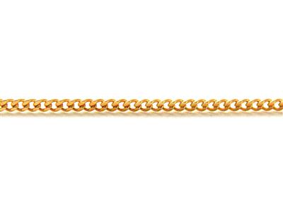 Catena 1,70 MM Taglio Diamante A Maglie Curve 40 Cm, Placcata Oro 3 Micron - Immagine Standard - 2