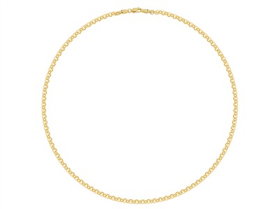 Collana Maglia Jaseron Cava 4 Mm, 50 Cm, Oro Giallo 14 Kt - Immagine Standard - 2