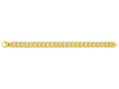 Bracciale Da Uomo A Cerniera Cava 11 Mm, 21 Cm, Oro Giallo 18 Carati - Immagine Standard - 1
