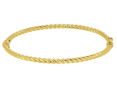 Bracciale Hollow Twisted Necklace 3 Mm, 55 X 65 Mm, Oro Giallo 18 Ct.