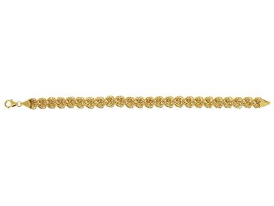 Bracciale A Rosetta, 8,50 Mm, 19 Cm, Oro Giallo 18 Carati