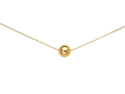 Collana Con Pendente Ball 5 MM Su Catena, 41 Cm, Oro Giallo 18 Ct. - Immagine Standard - 1