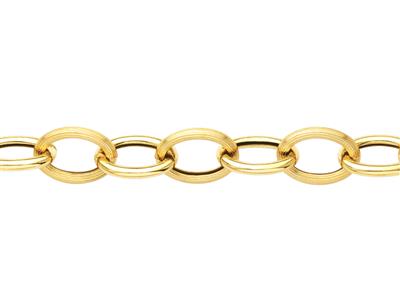 Bracciale Maglia Forzat 8,50 Mm, Tubo 1,60 Mm, 19 Cm, Oro Giallo 750 - Immagine Standard - 2