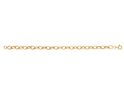 Bracciale Forçat 6 Mm, 18 Cm, Oro Giallo 18 Carati