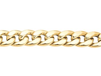 Bracciale Con Catena Ovale Leggera A Cordoncino 10 Mm, 21 Cm, Oro Giallo 18 Ct. - Immagine Standard - 2