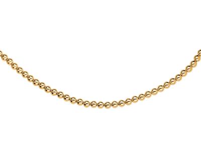Collana Di Sfere Lisce Leggere Da 8 Mm, 45 Cm, Oro Giallo 18 Ct. - Immagine Standard - 1