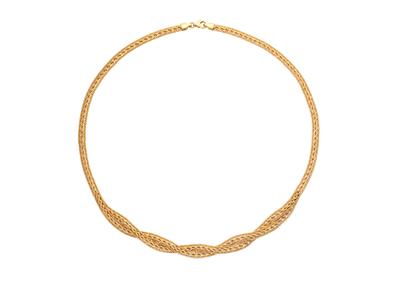 Collana, Corda A Goccia, Ritorta Da 4,30 A 8,50 Mm, 45 Cm, Oro Giallo 18 Ct.