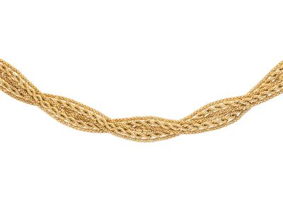 Collana, Corda A Goccia, Ritorta Da 4,30 A 8,50 Mm, 45 Cm, Oro Giallo 18 Ct. - Immagine Standard - 3