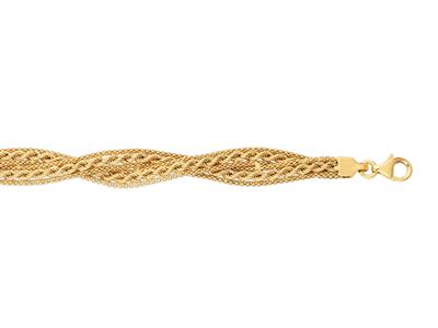 Bracciale In Corda Ritorta Da 4,50 A 8,50 Mm, 19 Cm, Oro Giallo 18 Ct. - Immagine Standard - 2