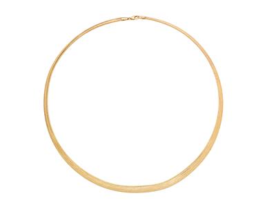 Collana Omega A Goccia Piatta 8 Mm, Oro Giallo 18 Carati