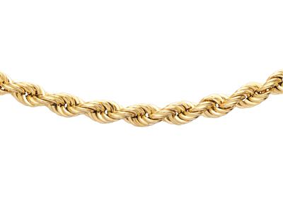 Collana Corda Cava 7,50 Mm, 80 Cm, Oro Giallo 750 - Immagine Standard - 2
