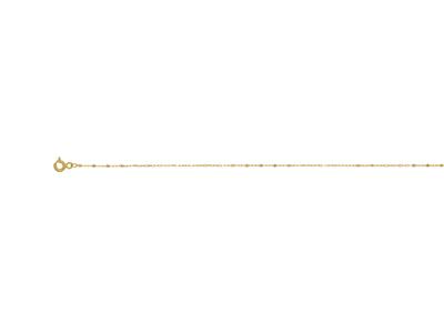 Collana A Maglie Forçat, Alternate Da 1 E 3 Mm, 45 Cm, Oro Giallo 18 Ct. - Immagine Standard - 1