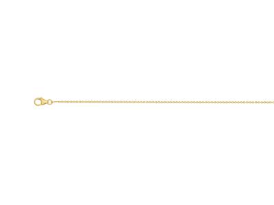 Collana Forçat Taglio Diamante 1 Mm, 45 Cm, Oro Giallo 18 Carati - Immagine Standard - 1