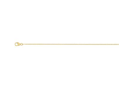 Collana Forzatina Diamantata 1,00 Mm, 45 Cm, Oro Giallo 18 Kt