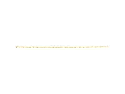 Collana Corda 2,70 Mm, 45 Cm, Oro Giallo 18 Kt