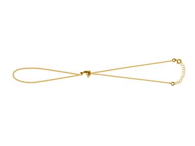 Catena Da Mano Maglia Forzat Chiara2 Mm, Delfino 10 Mm, 183 Cm, Oro Giallo 750