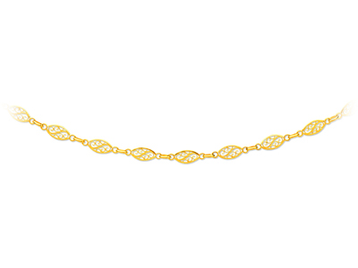 Collana A Maglia In Filigrana 6 Mm,50 Cm, Oro Giallo 18 Carati - Immagine Standard - 1
