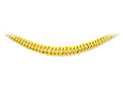 Collana Maglia Americana A Scalare 13,2 Mm, 45 Cm, Oro Giallo 18 Carati