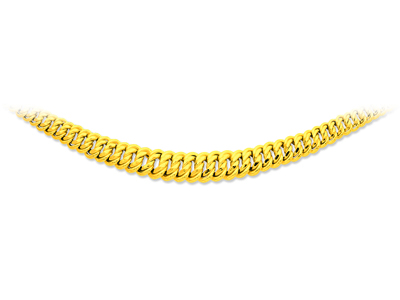 Collana Maglia Americana 13,2 Mm, 45 Cm, Oro Giallo 18 Carati