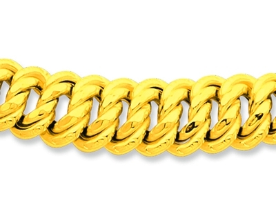 Collana Maglia Americana A Scalare 13,2 Mm, 45 Cm, Oro Giallo 18 Carati - Immagine Standard - 2
