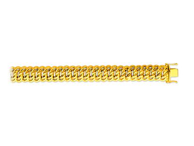 Bracciale Maglia Americana 14 Mm, 21 Cm, Oro Giallo 18 Carati - Immagine Standard - 1