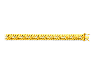 Bracciale A Maglia Americana 10 Mm, 19 Cm, Oro Giallo 18 Carati - Immagine Standard - 1