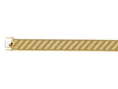 Bracciale Polacco 18 Mm, 19 Cm, Oro Giallo 18 Carati. Ref. 1354
