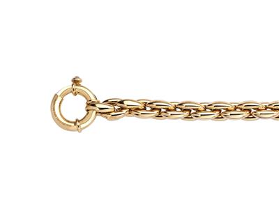 Bracciale Conchiglie 8,60 Mm, 19 Cm, Oro Giallo 18 Carati - Immagine Standard - 2