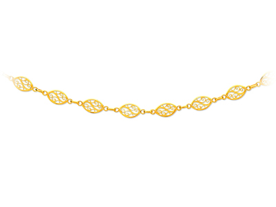 Collana A Maglia In Filigrana 8 Mm,65 Cm, Oro Giallo 18 Carati - Immagine Standard - 1