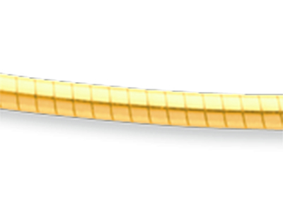Collana Omega Avvolto 1,8 Mm, 42 Cm, Oro Giallo 18 Carati - Immagine Standard - 2