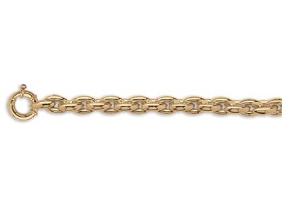 Bracciale Fantasia Rotondo 12 Mm, 20 Cm, Oro Giallo 18 Carati - Immagine Standard - 1