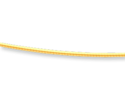 Collana Omega Round Avvolto 0,8 Mm, 42 Cm, Oro Giallo 18k - Immagine Standard - 2