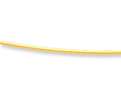 Collana Omega Tonda Avvolto 0,8 Mm,42 Cm, Oro Giallo 18 Carati - Immagine Standard - 2