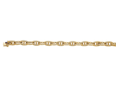 Bracciale Forçat Marine, 10,3 Mm, 20 Cm, Oro Giallo 18 Carati. Ref. 2511-20