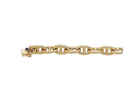 Bracciale Forçat Marine, 10,3 Mm, 20 Cm, Oro Giallo 18 Carati. Ref. 2511-20 - Immagine Standard - 2