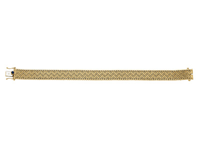 Bracciale A Maglia Polacca 11,50 Mm, 19 Cm, Oro Giallo 18 Carati. Ref. 1341