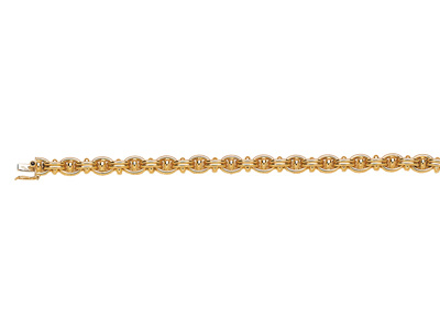 Bracciale Ad Ancora 8 Mm, 18 Cm, Oro Giallo 18 Carati. Ref. 2566 - Immagine Standard - 1