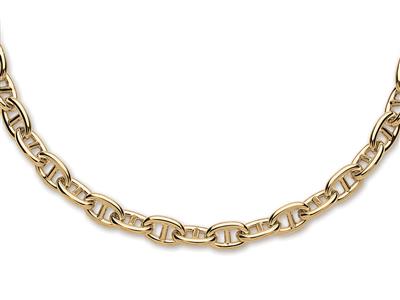 Collana Forzat Marina Barretta 10,30 Mm, 45 Cm, Oro Giallo 18 Carati. Rif. 5511 - Immagine Standard - 1
