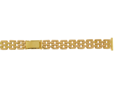 Bracciale Per Orologio Grain De Rizdistanziato 16 Mm, Oro Giallo 18 C Arati. Rif. 9044