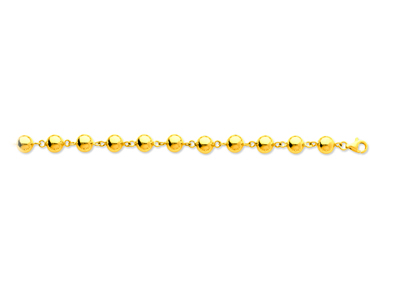 Collana Con Perle Marseillais 7 Mm,45 Cm, Oro Giallo 18 Carati